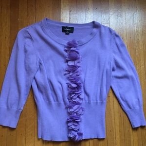Purple Flower Sweater